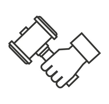 çekiç tahta tokmak simgesi