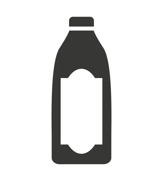 Bouteille boisson boisson silhouette icône — Image vectorielle