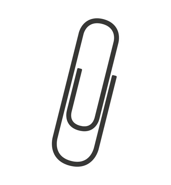 Clipe ícone de metal de papel — Vetor de Stock