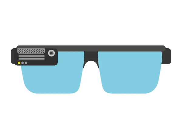 Smart glasses icono de la tecnología portátil — Vector de stock