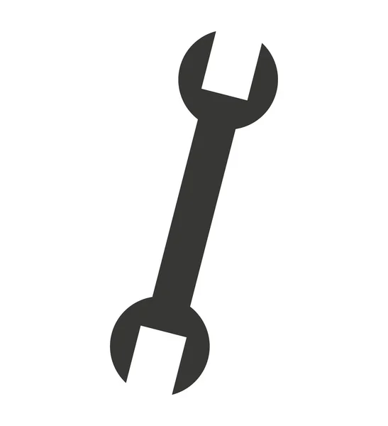 Skiftnyckel verktyg konstruktion ikon — Stock vektor