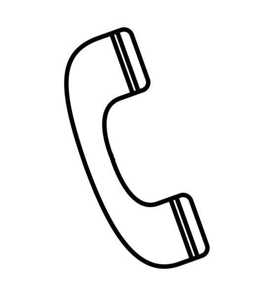 Phone telephone call service icon — Stock Vector