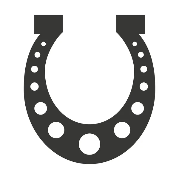 Paard schoen geluk pictogram — Stockvector