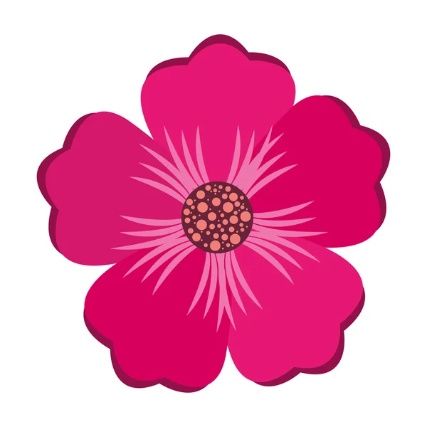 Flor floral ícone da natureza — Vetor de Stock