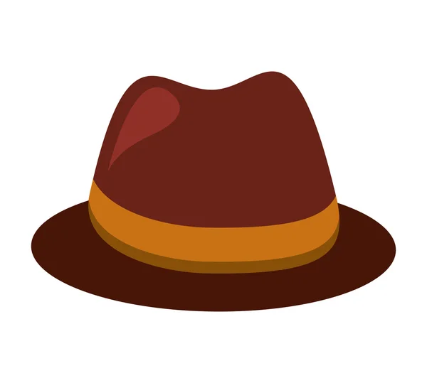 Значок стилю капелюха хіпстер — стоковий вектор