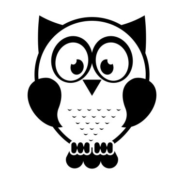 baykuş kuş sevimli simgesi