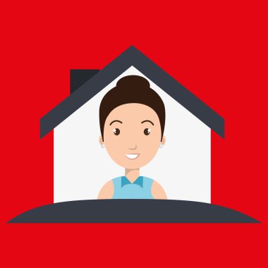 kadın ev sigorta kırmızı