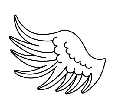 kanat melek çizilmiş simgesi