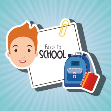 Öğrenci çanta kitap okul