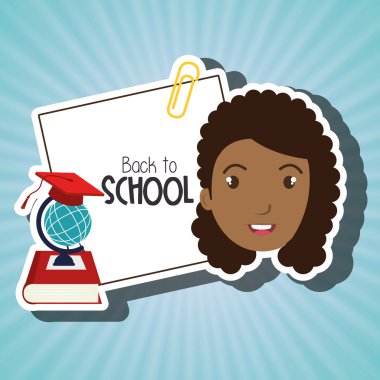 Öğrenci kitap okul harita