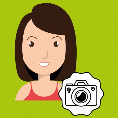 kadın mutlu yüz kamera