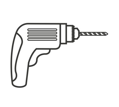 Matkap aracı inşaat simgesi