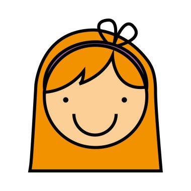 küçük kız gülümseme simgesi