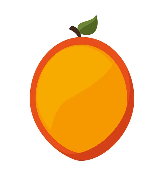 Mango frukt ikonen — Stock vektor