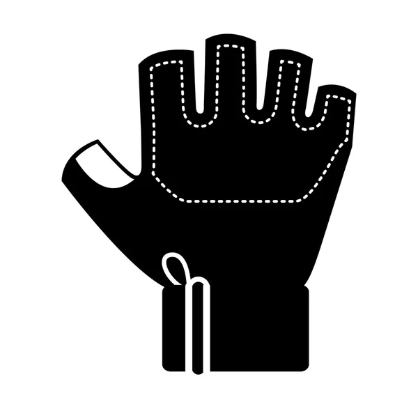 Sport glove gym icon — Stock Vector