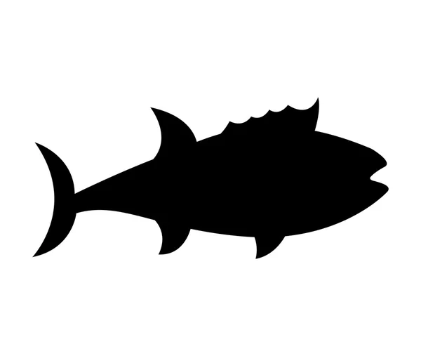 Fish animal aquatic icon — Stock Vector