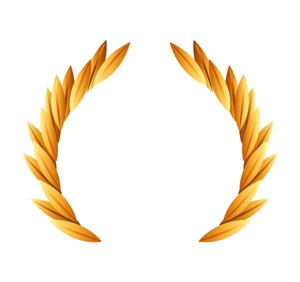 Ikona Złotą Nagrodę wieniec — Wektor stockowy