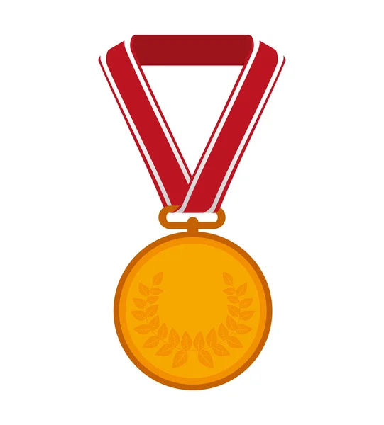 Gouden medaille gouden pictogram — Stockvector