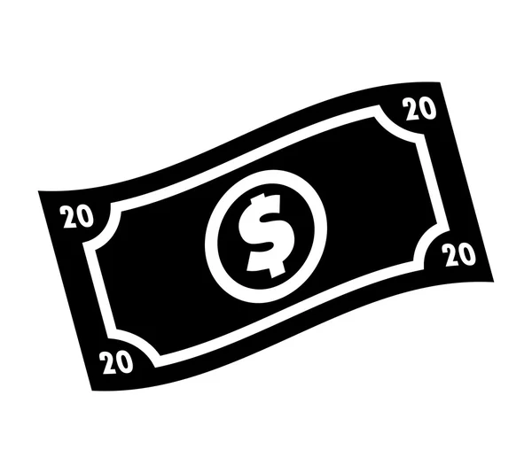 Geld Bargeldscheine Dollar-Symbol — Stockvektor