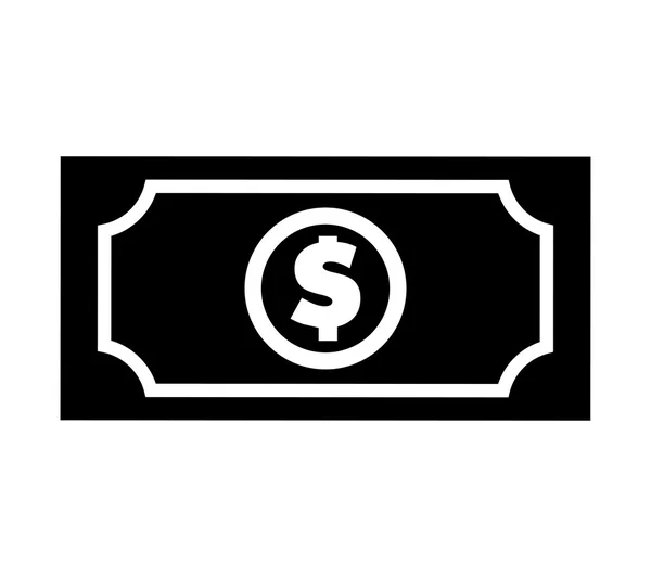 Грошові готівкові рахунки значок доларів — стоковий вектор