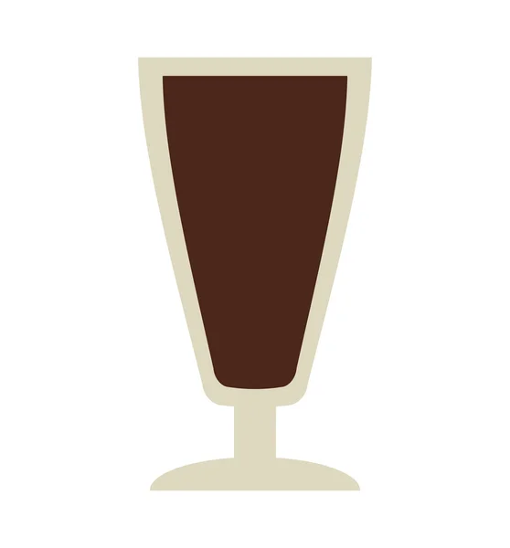 Délicieuse icône de silhouette café — Image vectorielle