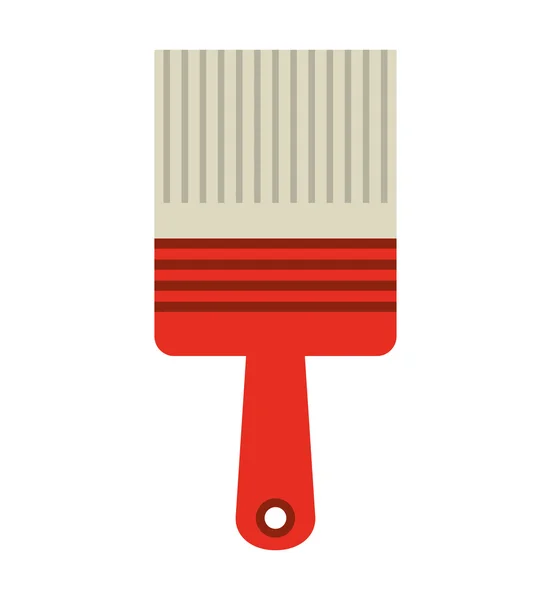 Brush paint supply icon — Stock Vector