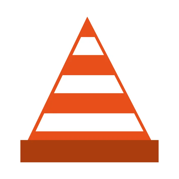 Cone tool construction icon — Stock Vector