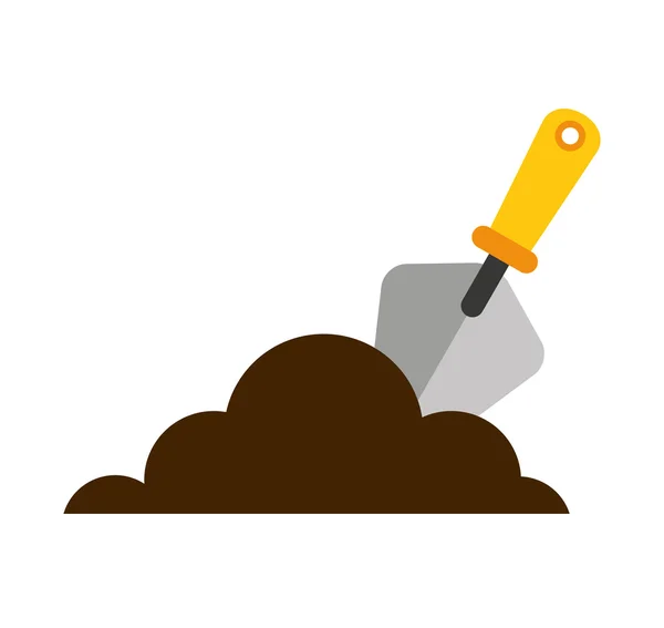 Spatula tool construction icon — Stock Vector