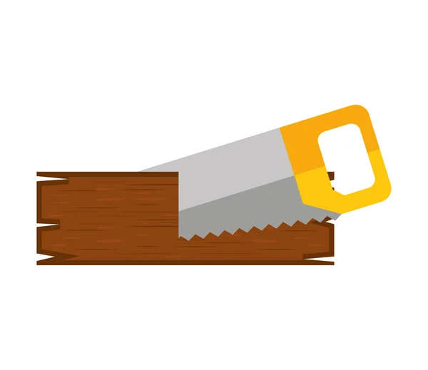 Handsaw szolgáltatás eszköz ikon — Stock Vector