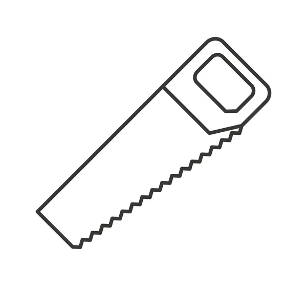 Icono de la herramienta de servicio de sierra — Archivo Imágenes Vectoriales
