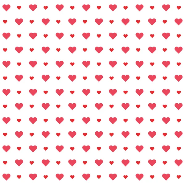 Corazón amor icono rojo — Vector de stock