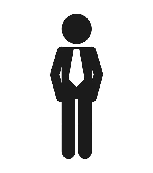 Man mannelijke avatar jonge pictogram — Stockvector