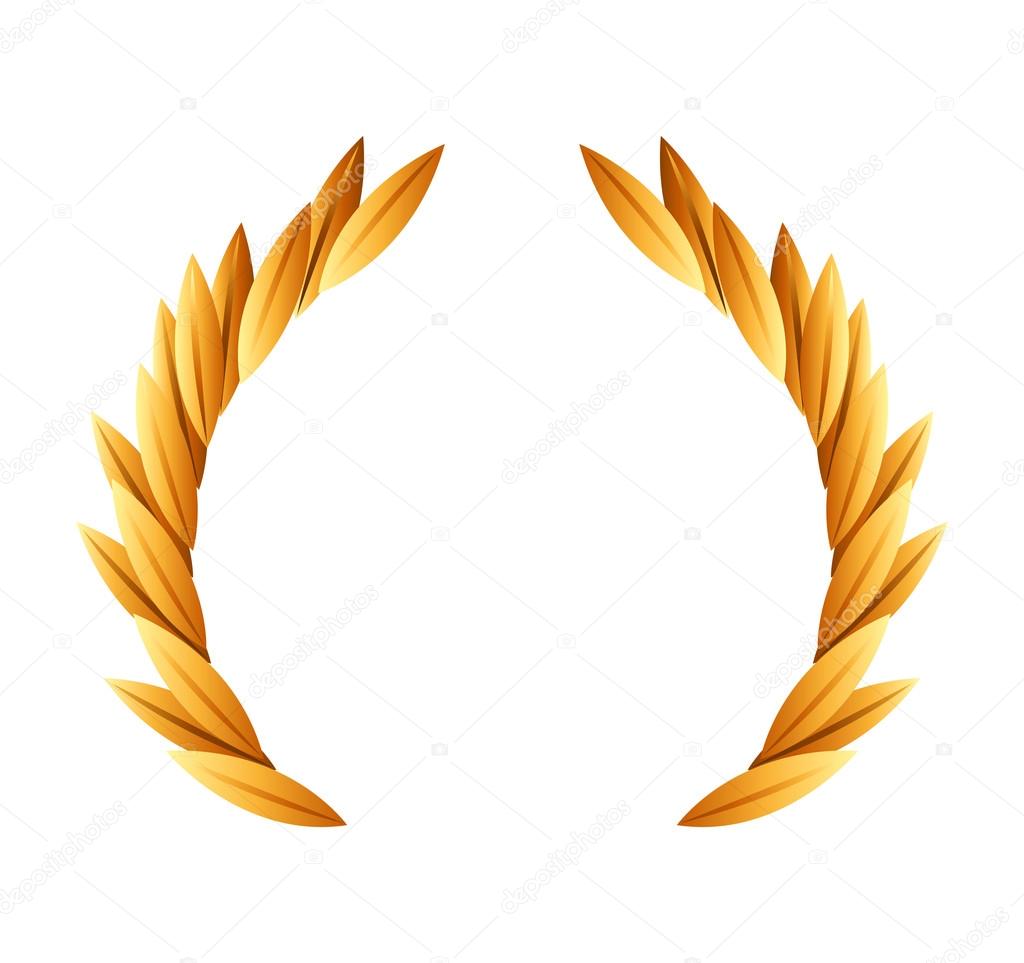 Download wreath gold award icon — Stock Vector © yupiramos #118435148