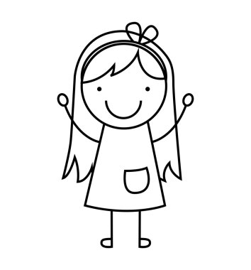 küçük kız gülümseme simgesi