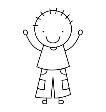 küçük çocuk gülümseme simgesi