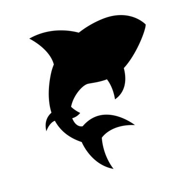 köpekbalığı sinyal siluet simge