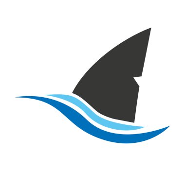 köpekbalığı sinyal siluet simge