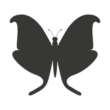 güzel kelebek silhoeutte simgesi