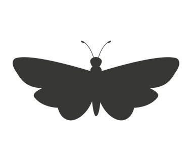güzel kelebek silhoeutte simgesi