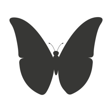 güzel kelebek silhoeutte simgesi