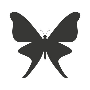 güzel kelebek silhoeutte simgesi