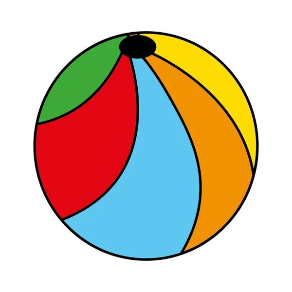 Ballon Kunststoff-Symbol — Stockvektor