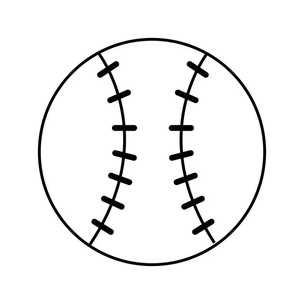 Baseball Sport Ball Ausrüstungsikone — Stockvektor