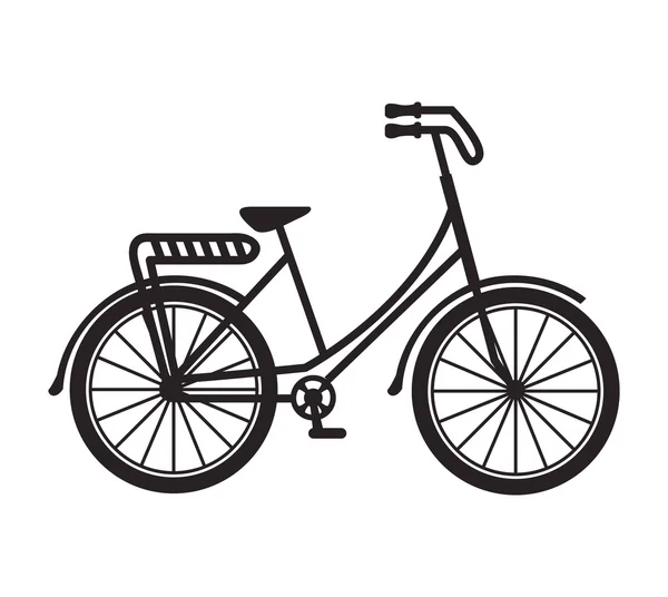 Viejo bicicleta retro icono — Vector de stock