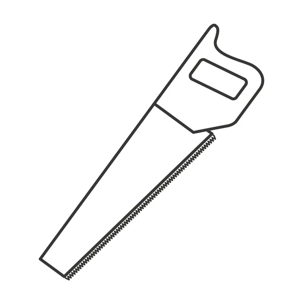 Ícone de ferramenta de serviço de serra manual —  Vetores de Stock