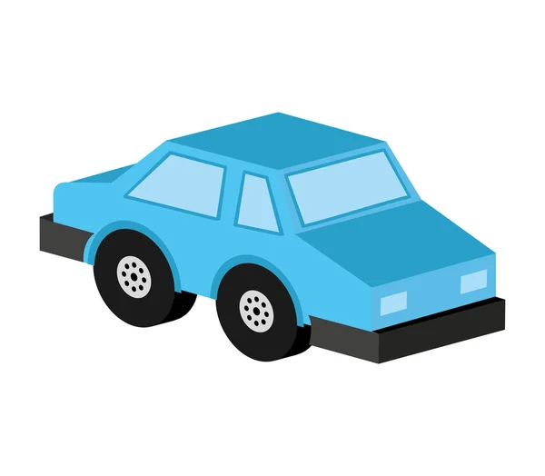 Autó izometrikus jármű ikont — Stock Vector