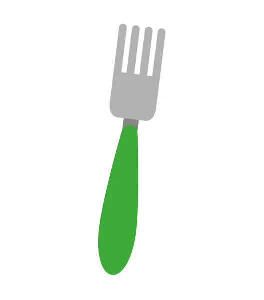 Fork tool cutlery silhouette icon — Stock Vector