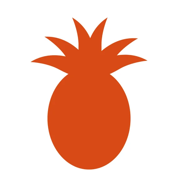 Pineapple fruit health icon — Stock Vector