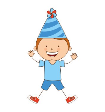 Çocuk şapka parti simgesiyle