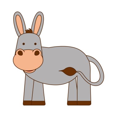 katır karakter izole simgesi